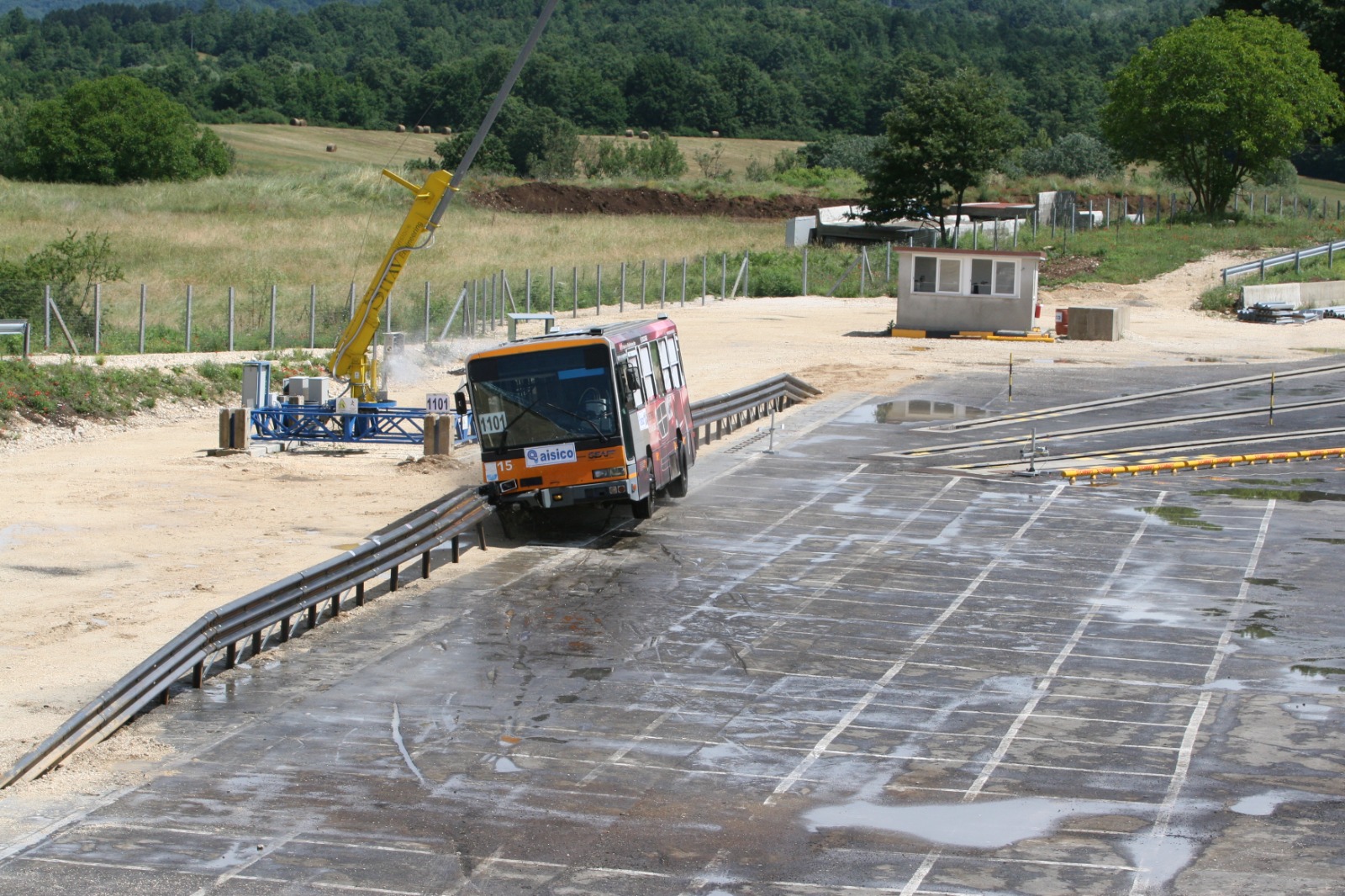 armco_“Crash Test” nas defensas metálicas