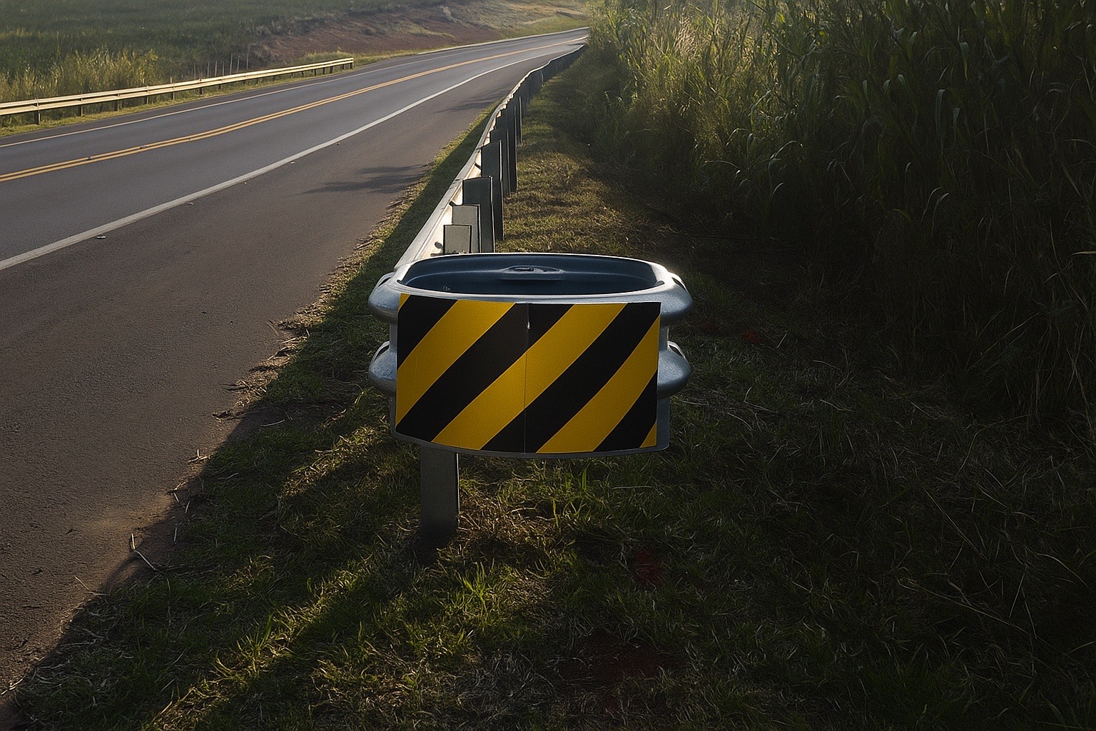 armco_A Armco Staco inova no setor de segurança viária nacional, sendo a única empresa nacional proprietária de um sistema Terminal Absorvedor de Energia